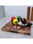 35.5X35.5X2.8CM Profesyonel Kare Uçlu Tahıl Kesme Tahtası, Premium Servis Sebze Et Mutfağı Doğrama Kasap Bloğu, Akasya Ahşap 13.5" (Yurt Dışından) 4