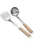 2 Adet Set-Bc Dayanıklı Taşınabilir Paslanmaz Çelik Yapışmaz Turner/kepçe Gıda Wok Spatula Kaşık Mutfak Gereçleri Pişirme Gereçler Tencere Spatula (Yurt Dışından) 3