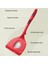 Kırmızı 2 Adet Fonksiyonel Silikon Spatula Güçlü ve Sağlam Oluklu Turner Temizlemesi Kolay Pişirme Silikon Mutfak Eşyaları Setleri (Yurt Dışından) 4