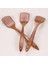 Wood-E Masif Ahşap Kaşık Spatula Şef Mutfak Eşyaları Pişirme Sağlık Uzun Saplı Yapışmaz Özel Ahşap Kürek Pişirme Araçları (Yurt Dışından) 2