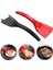 Siyah 2 In 1 Gıda Spatula Maşa Silikon Yapışmaz Kızarmış Yumurta Pişirme Turner Araçları Barbekü Ekmek Klip Kelepçe Ev Mutfak Eşyası (Yurt Dışından) 3