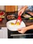 Siyah 2 In 1 Gıda Spatula Maşa Silikon Yapışmaz Kızarmış Yumurta Pişirme Turner Araçları Barbekü Ekmek Klip Kelepçe Ev Mutfak Eşyası (Yurt Dışından) 5