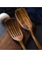 Auburn Ahşap Spatula Tencere Kürek Yapışmaz Tava Kaşık Pişirme Gereçleri Aracı Ahşap Alet Tencere Mutfak Aksesuarları Için (Yurt Dışından) 2