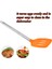 Kürek 1 Oluklu Kepçe Silikon Esnek Bakeware Ev Mutfak Pişirme Gereç Oluklu Kaşık Turuncu (Yurt Dışından) 2