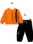 Miniloox Erkek Bebek Turuncu Çocuk Kışlık Eşofman Takımı 1