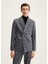 Slim Fit Kareli Kruvaze Takım Blazer 1