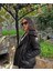 Siyah Peluş Biker Mont 4
