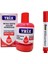 Doldurulabilir Beyaz Yazı Tahtası Kırmızı Kalemi + Trix Mürekkebi 10 ml - Kırmızı 1