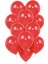 Kırmızı Balon + Kırmızı Metalik Balon + Kırmızı Parti Balonu 100 Adet 2