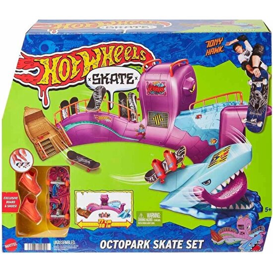 Hot Wheels HMK01 Hot Wheels Skate Ahtapot Kaykay Parkı Oyun Seti