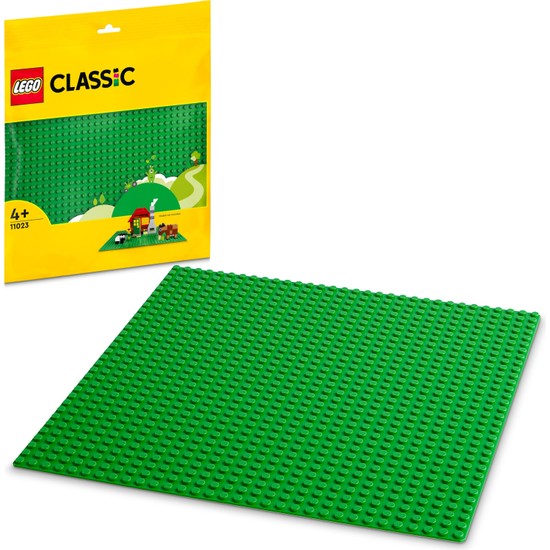 ® Classic Yeşil Plaka 11023 - 4 Yaş ve Üzeri LEGO Severler için Açık Uçlu Yaratıcı Yapım Seti (1 Parça)