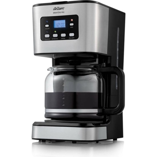 Arzum Ar3073 Brewtime Pro Filtre Kahve Makinesi 12 Fincan Kapasitesi Cam Hazne ile Zamanlayıcı Özellikli