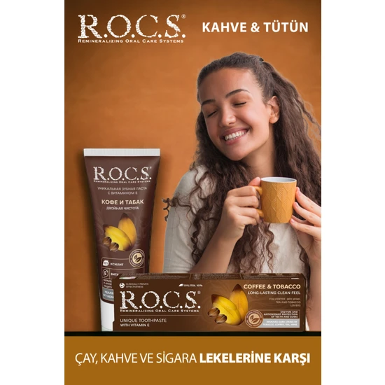 Rocs Lekelere Karşı Kahve&Tütün Diş Macunu 60ml