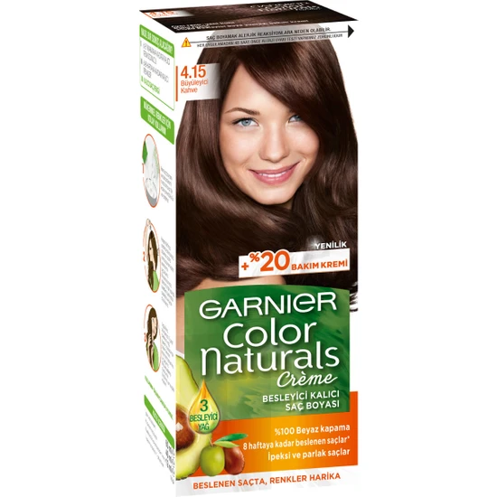 Garnier Color Naturals 4.15 - Büyüleyici Kahve Saç Boyası