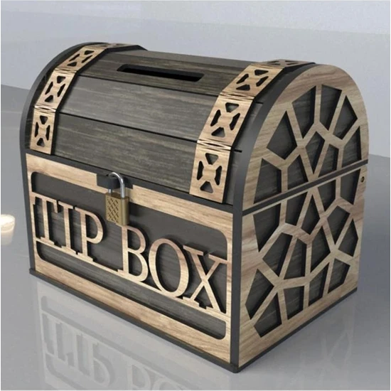 Mimozaavm Klitli Tip Box Bahşiş Kutusu ve Kumbara Sandık Tipi Tipbox