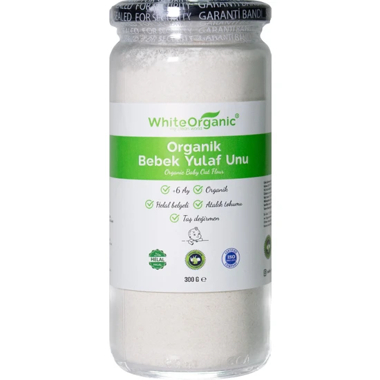 White Organic Organik Bebek Yulaf Unu +6 Ay 300 gr