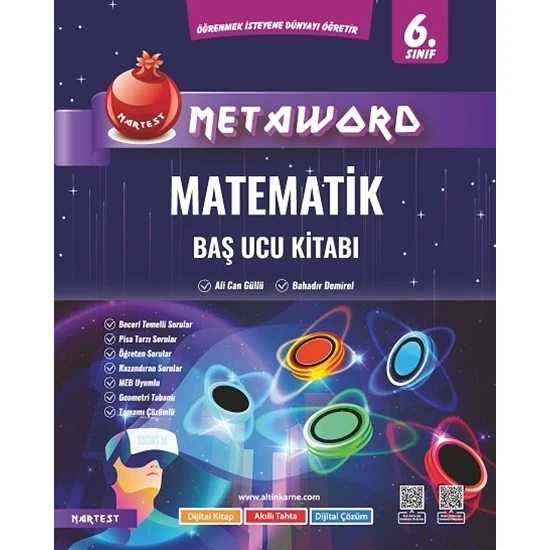 Nartest Yayınevi 6. Sınıf Metaword Matematik Baş Ucu Kitabı