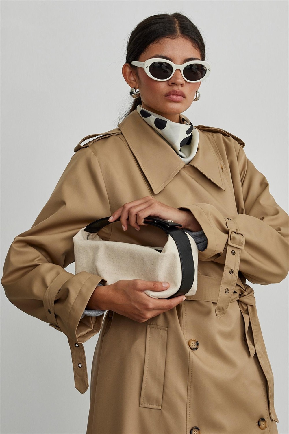 Suud Collection Krem Archi Bag görsel 5