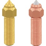 Creality K1/K1Max CR-10 SE CR-M4 Ender 3 V3 KE 0.4mm Nozzle Kit Uzun Ömürlü Performans