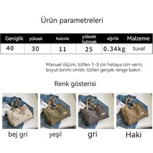 Beiye Üniversite Öğrencisi Kanvas Kız Japon Büyük Kapasiteli Omuz Çantası (Yurt Dışından)