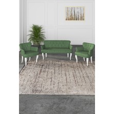 Gada Grup Gadagrup Kolu Çay Seti Koltuk Takımı, Salon Balkon Takımı(2+1+1 Beyaz Ayak)