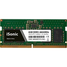 iSonic 8gb Ddr5 4800MHZ PC5-38400 CL40 Notebook Ram Bellek SNC4800D5S/8G