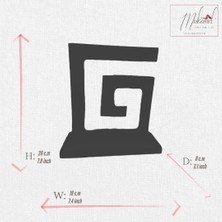 Mukemel Modern Mermer LED Masa Lambası– Geometrik Spiral Tasarımı, Ev ve Ofis için- Mükemel orijinal tasarım