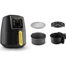 Karaca Air Pro Cook 3 In 1 Xl Ev Yemeği, Közleme, Airfryer Black Gold 4 Kişilik