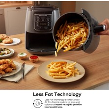 Karaca Air Pro Cook 3 in 1 XL Ev Yemeği, Közleme, Sulu Yemek Tencereli Airfryer Rosegold 4 Kişilik Fritöz