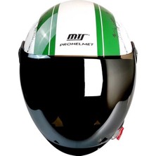 Mts Glossy Stars Strıpes Italya Açık Kask