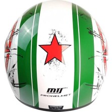 Mts Glossy Stars Strıpes Italya Açık Kask