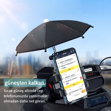 Mdsj Motosiklet Su Geçirmez Yansıtıcı Olmayan Şemsiye Cep Telefonu Tutucusu (Yurt Dışından)