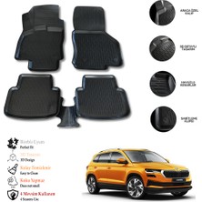 OtoLine Skoda Karoq 2025 3D Havuzlu Paspas Otl