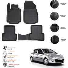 OtoLine Renault Clıo 3 2005 3D Havuzlu Paspas Otl