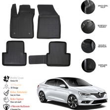 OtoLine Renault Megane 4 2024 3D Havuzlu Paspas Otl