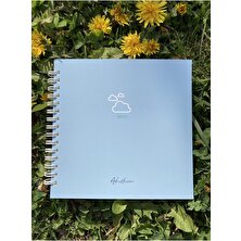 Akıllı Adam Yayınları 15  x  15 cm Mavi Noktalı Spiralli Defter