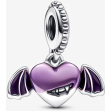 Poseidons Jewellery Vampir Kanatlı Kalp Sallantılı Charm