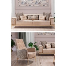 Mobetto Lexus 3+1 Salon&oturma Odası Koltuk Takımı - Krem