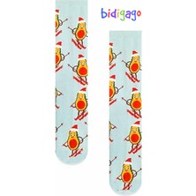 Bidigago Avokado Desenli Kolej Çorap