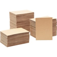 Sonsuz Ambalaj 10 Adet Kraft 35X50 Oluklu Mukavva Karton 3mm Maket Kartonu - Ödev Kartonu - Tuval Kartonu