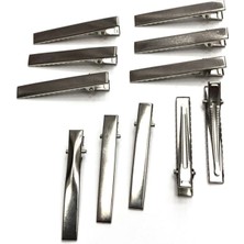 Shopiolog Kadın Metal Pens Toka Gri 50 Adet