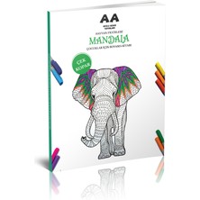 Çocuklar İçin Hayvan Figürleri Mandala Boyama Kitabı