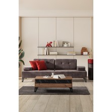 Mobetto Avrupa Üçlü Salon&oturma Odası Kanepe - Antrasit