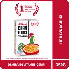 Kellogg's Corn Flakes Kahvaltılık Nostaljik Paket Mısır Gevreği 350 Gr, Lif ve Demir Kaynağı