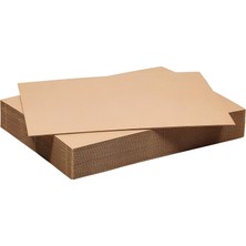 Sonsuz Ambalaj Kraft 35X50 Oluklu Mukavva Karton (10'lu Paket) 3mm Maket Kartonu - Ödev Kartonu - Tuval Kartonu