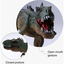 LRS Store T-Rex Süper Gerçekçi Dinazor Trex Figür 30 cm Kapanıp Açılabilen Ağız Hediye Oyuncak Dinozor