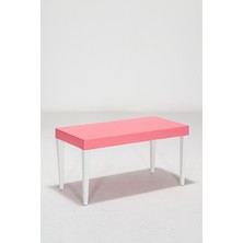Mobetto Junior Dikdörtgen Ergonomik Konforlu Anaokulu Kreş Çocuk Masası - Pembe