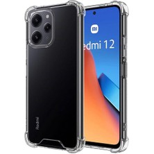Musal Xiaomi Redmi 12 Kılıf Köşeleri Airbagli Kamera Korumalı Silikon