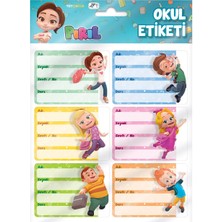 Artikel Pırıl Okul Etiketi, Defter Etiketi 12 Adet