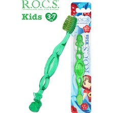 Rocs Kids Çocuk Diş Fırçası 3-7 Yaş - Yeşil